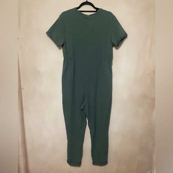 The Nines by Hatch EUC olive green maternity jumpsuit size XL - Picture 3 of 5